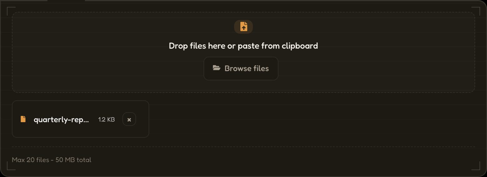 Screenshot: a file attached and ready to encrypt on SecretFile