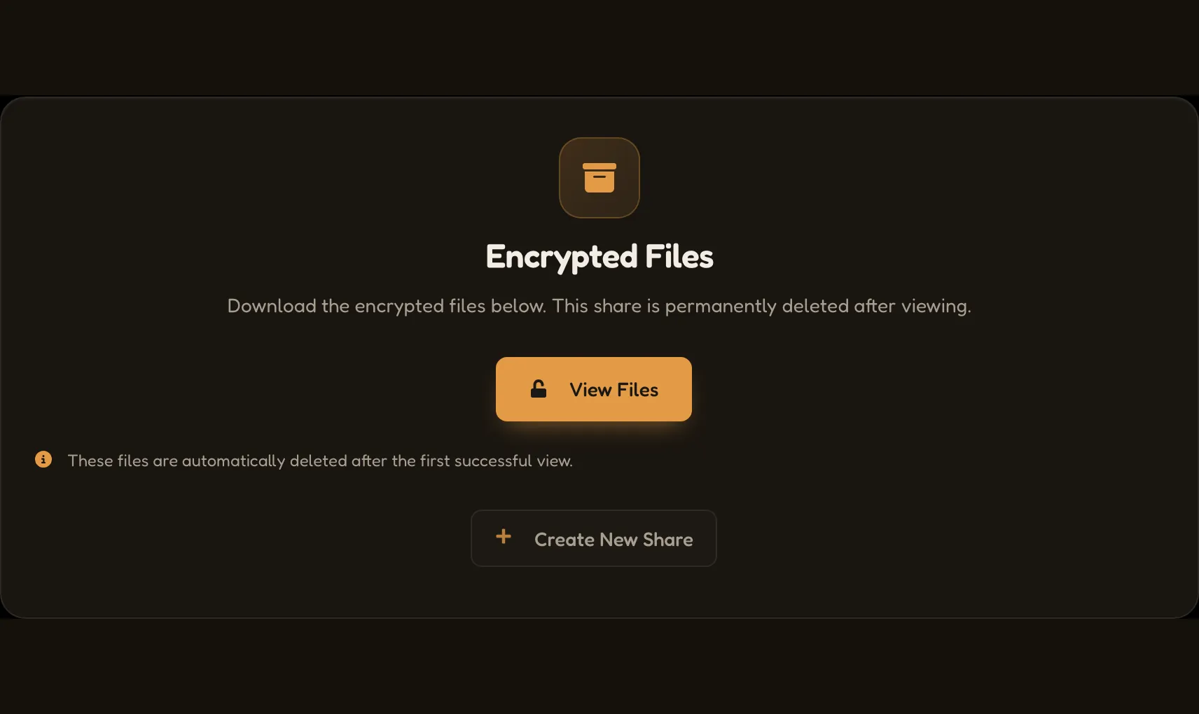 Screenshot: the file is gone after being downloaded