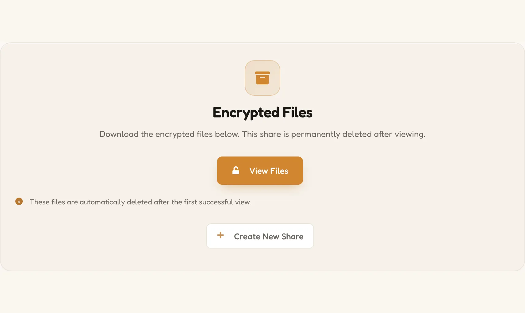 Screenshot: the file is gone after being downloaded